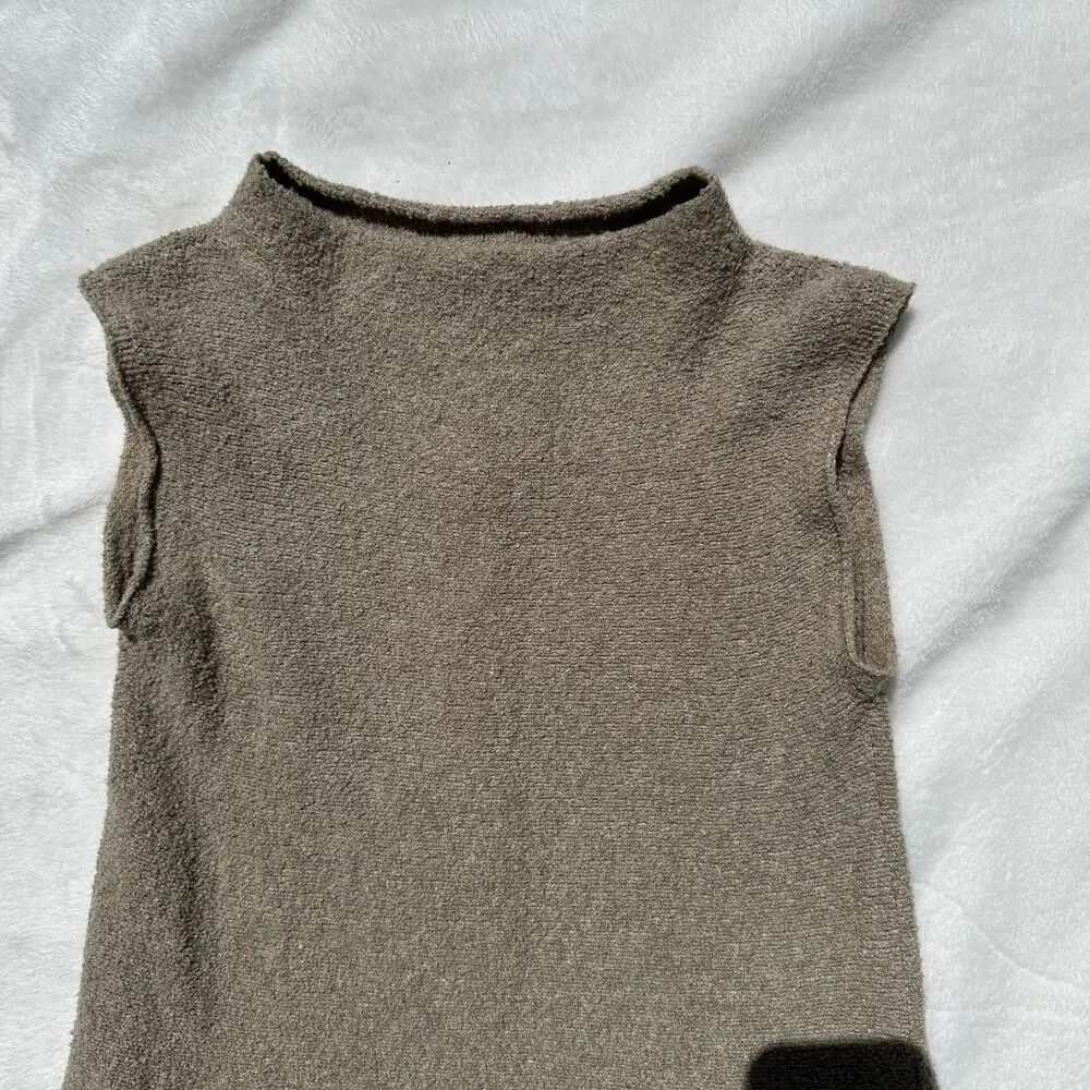 Lauren Manoogian Cotton Bouclé Shell Dress Size 1 Small Pumice Taupe NWT $530 - Picture 11 of 16